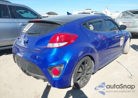2014 Hyundai Veloster Turbo W/Black из США, поврежденный, VIN KMHTC6AE1EU183244